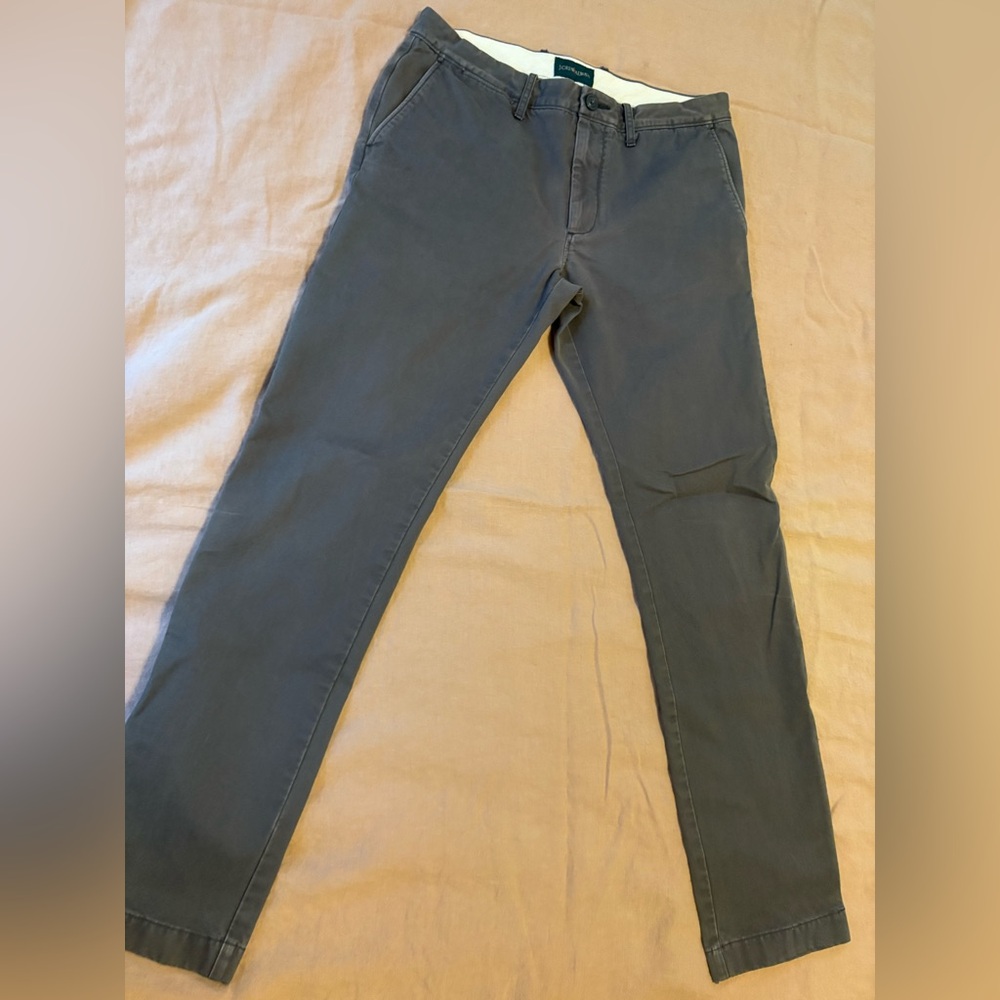J. Crew Gray 484 Slim Fit Chinos